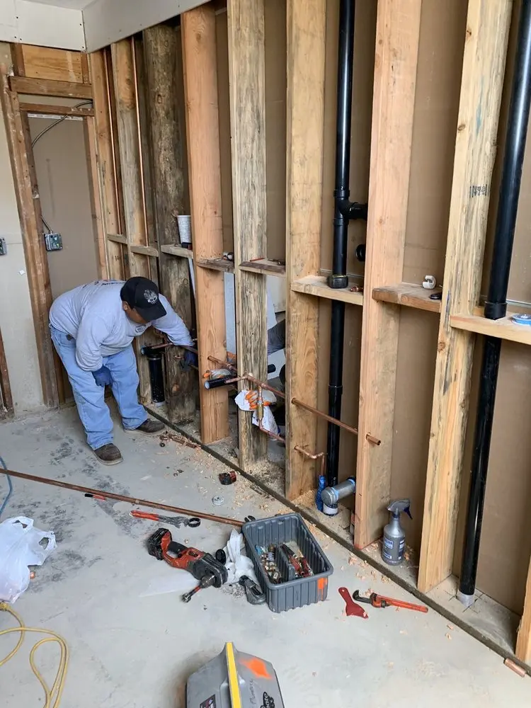 Commercial rough-in plumbing for Gas Line Repair in Meadville